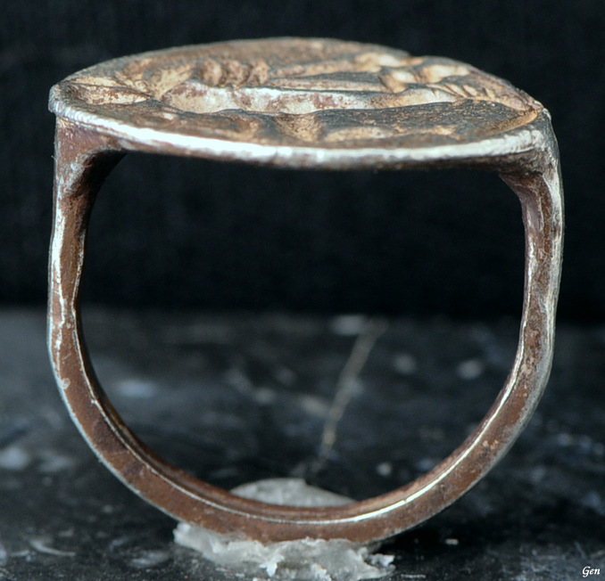 古代ギリシャ シルバー インタリオ リング 指輪 アンティーク